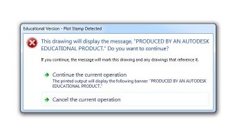 Как да премахнем“Produced By An Autodesk Educational Product“