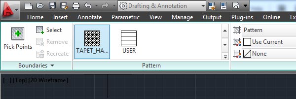 Create custom hatches in AutoCAD