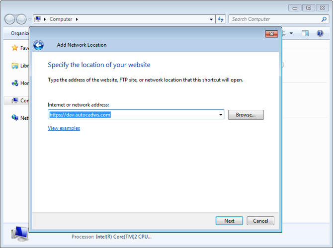 AutoCAD WS Desktop Folder
