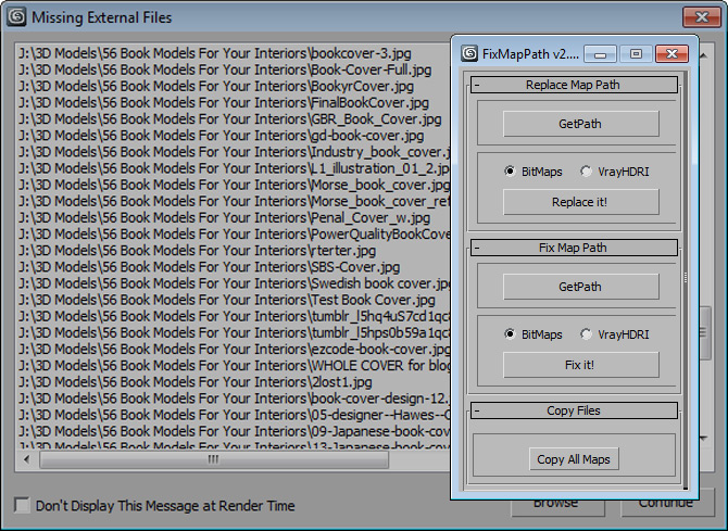 Fix Map Path - Десет безплатни скрипта за 3ds Max