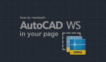 How to embed a drawing in a web page with AutoCAD WS